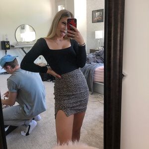 cheetah skirt, $25, garage size xs